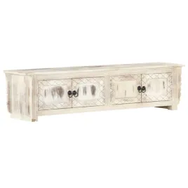rustykalna-szafka-tv-drewno-biale-140x30x35cm
