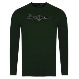 longsleeve-pepe-jeans-logo-pm508273-zielony