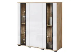 nowoczesna-wysoka-witryna-120-cm-z-przeszkleniami-wotan-bialy-polysk-z-led
