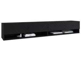 szafka-rtv-180-cm-korpus-fronty-mdf-jodelka-bezuchwytowa-czarny-mat-z-led