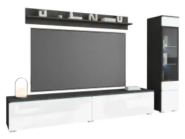 mebloscianka-rtv-180cm-witryna-i-polka-stojaca-wiszaca-matera-bialy-polysk