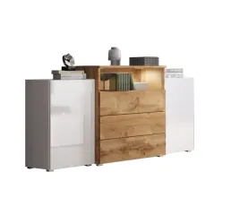 komoda-150-cm-do-salonu-z-szufladami-szafkami-bocznymi-fronty-bialy-polysk