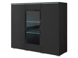 nowoczesna-wysoka-witryna-120-cm-do-salonu-3-drzwiowa-ze-szklem-czarny-mat