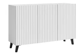 nowoczesna-komoda-120cm-do-salonu-na-nogach-biala-fronty-mdf-szerokie-ryfle