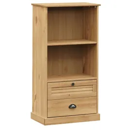 regal-na-ksiazki-z-litego-drewna-sosnowego-2-polki-2-szuflady-miodo