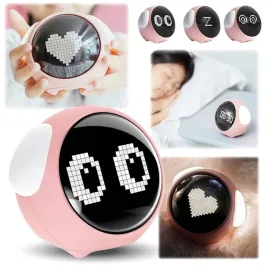 zegar-budzik-lampka-lampa-nocna-led-dla-dzieci-dziecka-emoji-emotikony