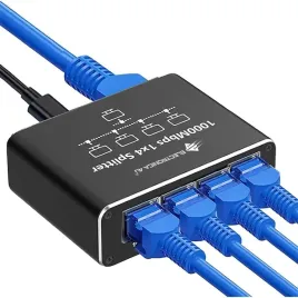 adapter-rozdzielacz-mini-switch-splitter-lan-ethernet-rj45-4xrj45-1000m-1gb