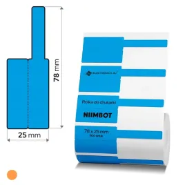 Zdjęcie produktu Etykiety naklejki termiczne do Niimbot K3 do kabli 38x25+40 1000szt.