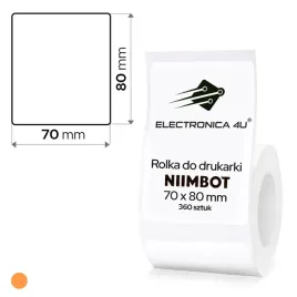 Zdjęcie produktu Białe etykiety samoprzylepne naklejki termiczne do Niimbot K3 70x80 360szt