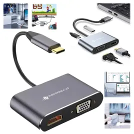 hub-rozdzielacz-stacja-dokujaca-4w1-usb-a-usb-c-vga-hdmi-87w-4k-30hz