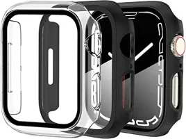 2x-etui-na-zegarek-do-apple-watch-series-7-45mm-czarne-i-przezroczyste