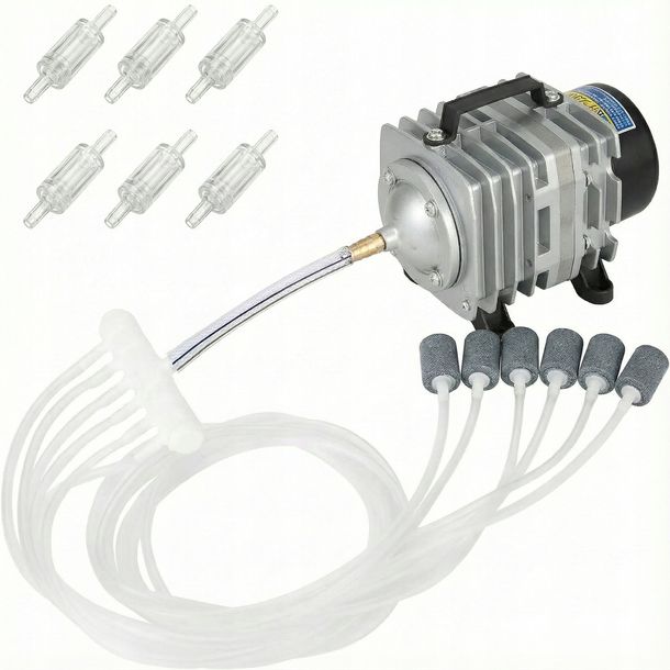 POMPA NAPOWIETRZAJĄCA DO OCZKA WODNEGO AKWARIUM 3600L/H 32W SUPER ZESTAW