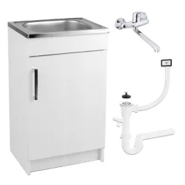 szafka-kuchenna-biala-zlewozmywak-50-x-40-bateria-scienna-chrom-syfon