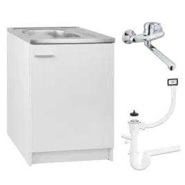 biala-szafka-kuchenna-60-x-50-cm-zlewozmywak-bateria-scienna-obrotowa-syfon