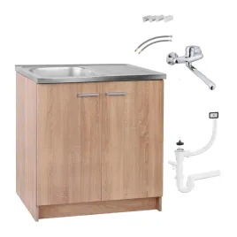 szafka-kuchenna-80-cm-sonoma-ze-zlewem-bateria-scienna-syfon-do-zmywarki