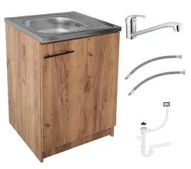 szafka-kuchenna-60-x50-dab-zloty-ze-zlewozmywakiem-bateria-chrom-syfon