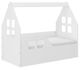 lozko-dzieciece-domek-140x70-materac-pokrowiec-biale-lub-sonoma