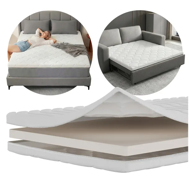 Materac 140x200 Nawierzchniowy Nakładka Topper PIANKA T25 ŚREDNIO-TWARDY
