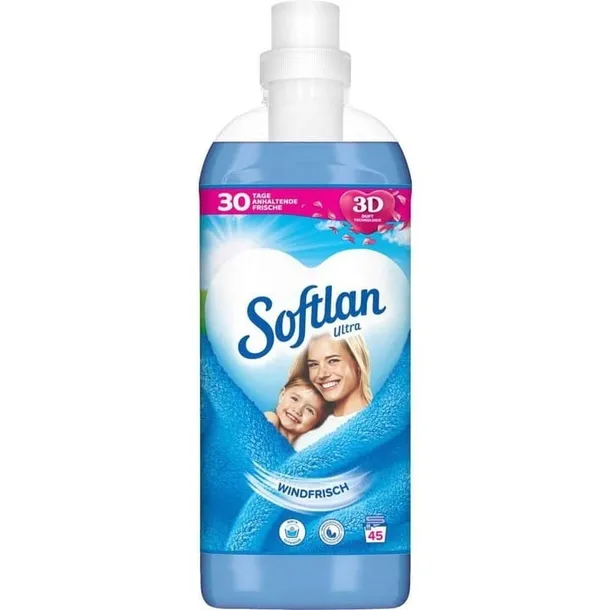 PŁYN Do Płukania Zmiękczania Tkanin Niemiecki 45 Prań 1L Softlan Windfrisch
