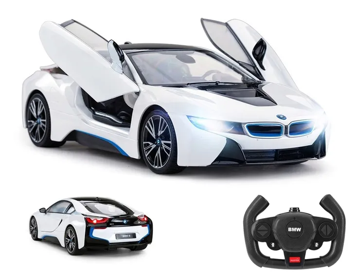 BMW i8 RASTAR DUŻY SAMOCHÓD STEROWANY 1:14 AUTO RC OTWIERANE DRZWI ŚWIATŁA