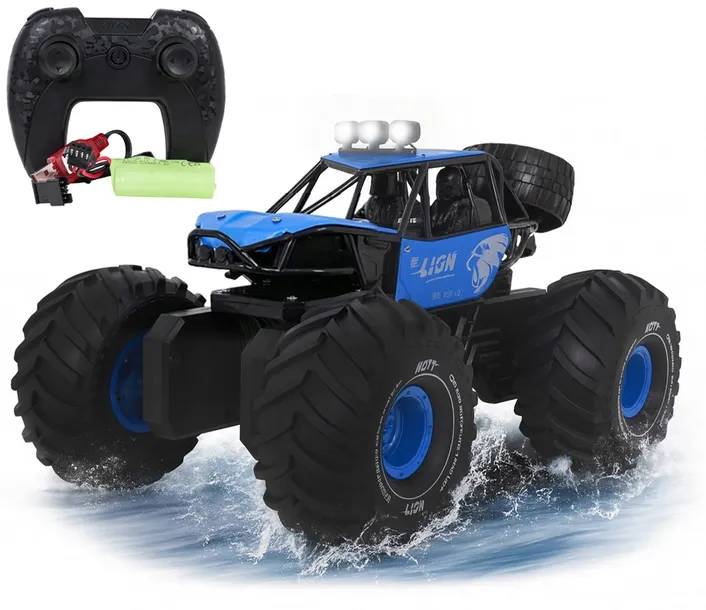 SAMOCHÓD STEROWANY TERENOWY AUTO RC 4X4 METAL AMFIBIA 360° WODOODPORNY