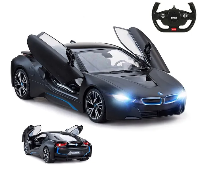 BMW i8 RASTAR DUŻY SAMOCHÓD STEROWANY 1:14 AUTO RC OTWIERANE DRZWI ŚWIATŁA