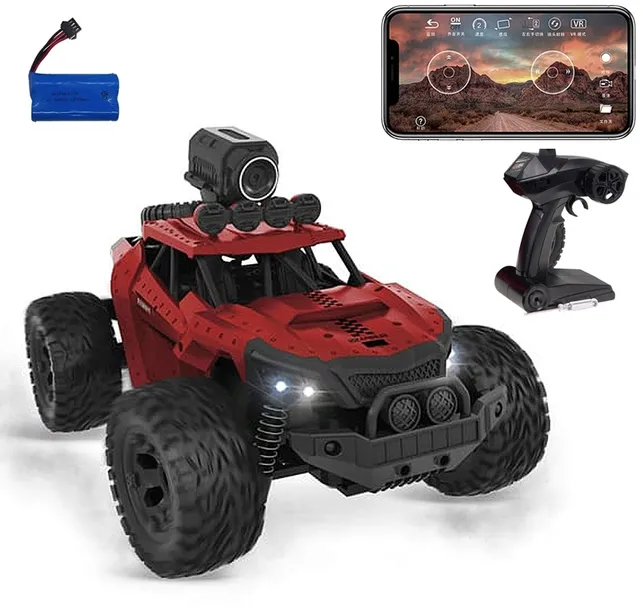 SAMOCHÓD ZDALNIE STEROWANY 2w1 CRAWLER JEEP Z KAMERĄ PODGLĄD FPV AUTO RC