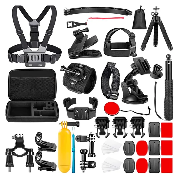 ZESTAW XXL AKCESORIA do Kamer DJI ACTION 6 5 4 3 INSTA SZELKI WLIZKA 50W1