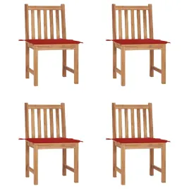 krzesla-ogrodowe-tekowe-z-poduszka-czerwone-50x53x90-cm