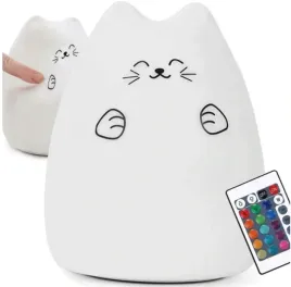 lampka-nocna-dla-dzieci-kolorowa-silikon-led-kotek