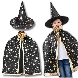 stroj-czarodzieja-magika-halloween-kostium-peleryna-kapelusz