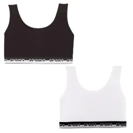 top-biustonosz-dziewczecy-bawelniany-czarny-bialy-gladkie-2-szt-moraj-128