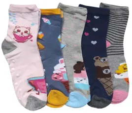 abs-antyposlizgowe-skarpetki-dziewczece-bawelniane-zwierzatka-5-par-19-22