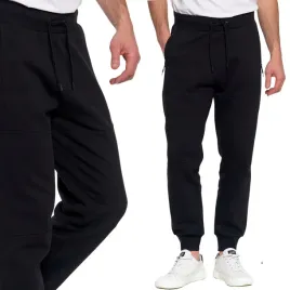 ocieplane-spodnie-meskie-dresowe-joggery-bawelniane-sciagacz-moraj-black-xl