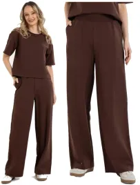 dresowe-spodnie-damskie-szeroka-nogawka-luzne-wysoki-stan-brazowe-moraj-3xl