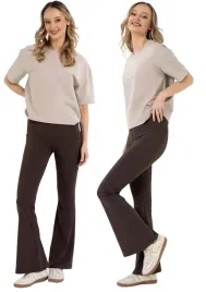 legginsy-dzwony-damskie-wysoki-stan-z-rozszerzana-nogawka-brazowy-moraj-xl