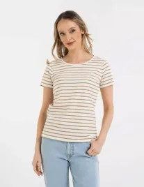 damska-koszulka-t-shirt-bawelniana-w-paski-klasyczna-bezowa-moraj-s