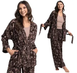 szlafrok-damski-kimono-kwiatowy-wzor-brazowy-cienki-wiskozowy-moraj-3xl