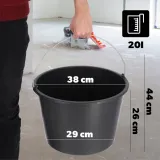 wiadro-budowlane-20l-gospodarcze-plastikowe-ogrodnicze-mocne-wiadra-12-szt-stan-nowy