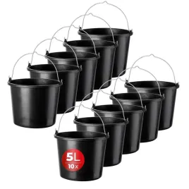 wiadro-budowlane-5l-gospodarcze-plastikowe-ogrodnicze-mocne-wiadra-10-szt