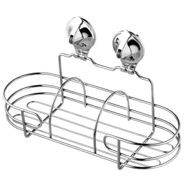 polka-lazienkowa-bez-wiercenia-wiszaca-pod-prysznic-z-przyssawkami-chrom