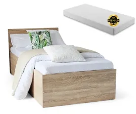 lozko-drewniane-4d-dab-sonoma-90x200-materac-sprezynowy-stelaz-gratis