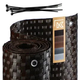 oslona-balkonowa-technorattan-09x4m-brazowa-ciemna-mata-na-balkon-premium