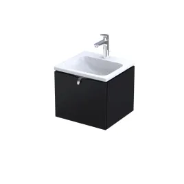 Zdjęcie produktu Szafka Łazienkowa pod Umywalkę 50 cm 1 Szuflada Czarny Mat Siena