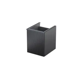 ryflowana-szafka-lazienkowa-dolna-z-koszem-40cm-1-szuflada-czarny-mat-etna