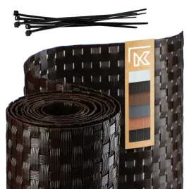 oslona-balkonowa-technorattan-1x1m-brazowa-ciemna-mata-na-wymiar-premium