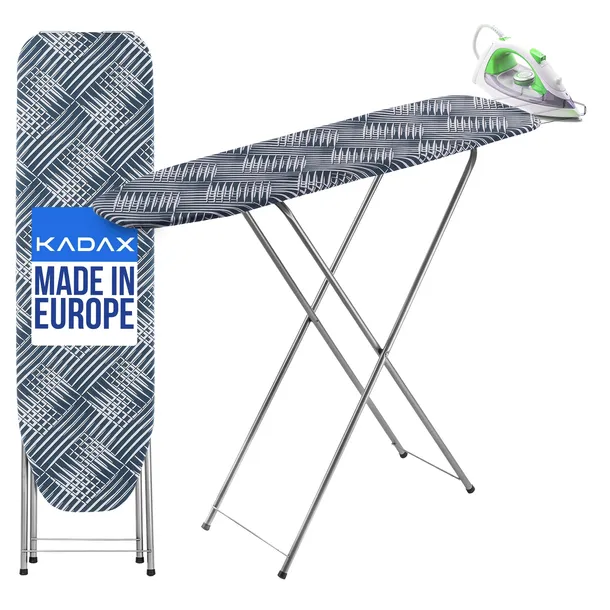 DESKA DO PRASOWANIA 104x30cm Z UCHWYTEM NA ŻELAZKO SKŁADANA MAŁA LEKKA