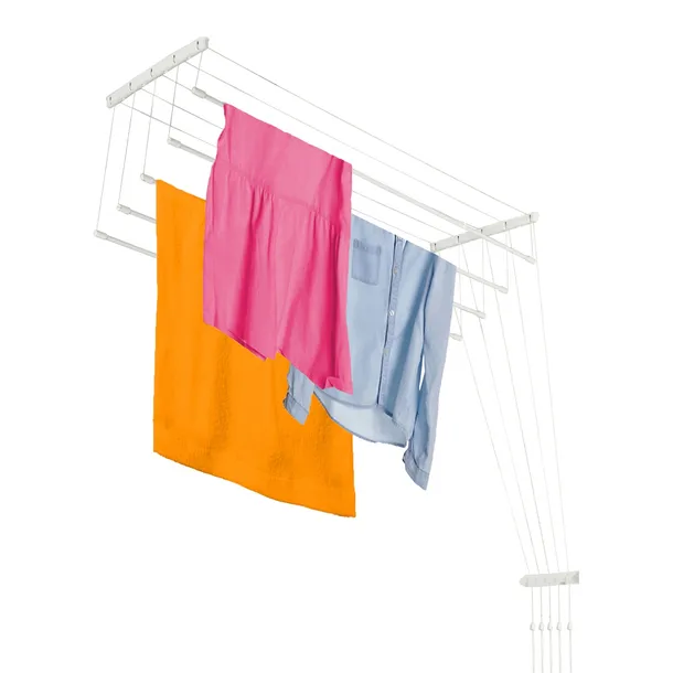 SUSZARKA NA PRANIE SUFITOWA ŁAZIENKOWA 5 PRĘTÓW 170cm WYTRZYMAŁA SOLIDNA