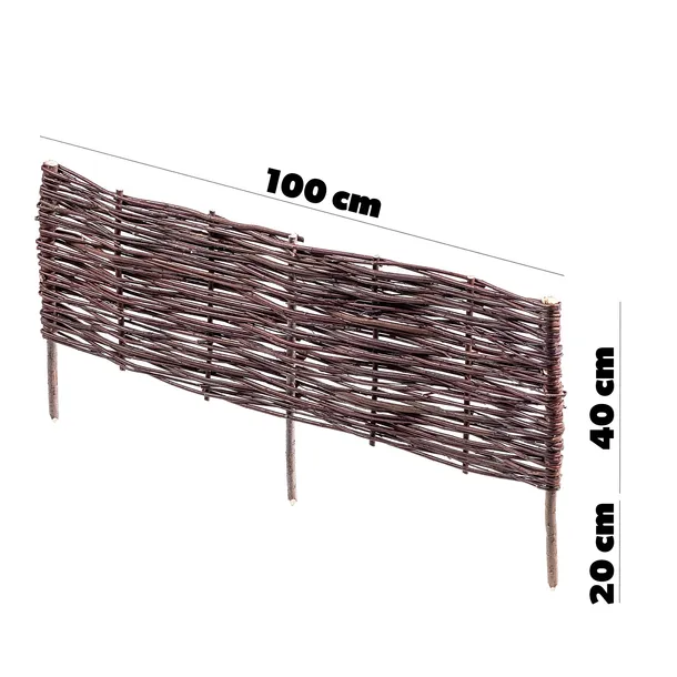 palisada-ogrodowa-wiklinowa-obrzeze-trawnikowe-plotek-100x40-cm-wysoka-plot-kolor-brazowy