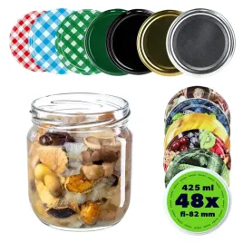 48x-sloik-425-ml-sloiki-400-ml-na-przetwory-miod-szklany-zakretki-fi-82